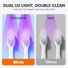 UV Toothbrush Sanitizer & Holder, UVC + UVA Sterilizer with