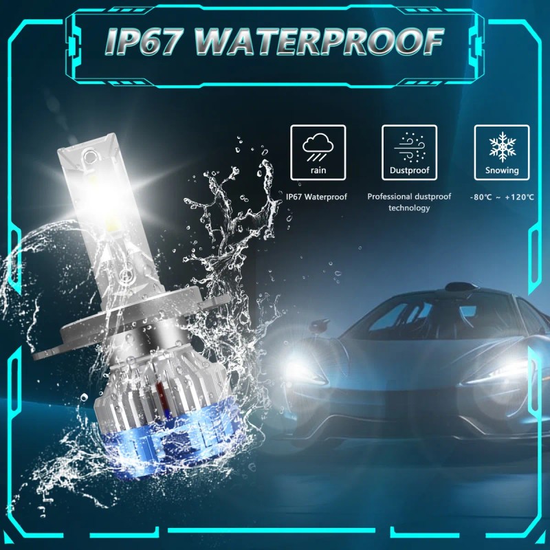 Kit De Luz Led Automotriz H4 H13 9004 9007 60000lm