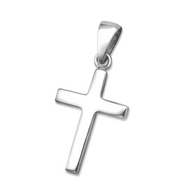 schmuxxi® Cross Chain Pendant 925 Silver I High Quality and Modern I for Communion Confirmation Christening, Sterling Silver, No Gemstone