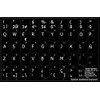 4Keyboard Spanish (Traditional) Non-Transparent Keyboard Labels ON Black Background for