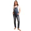 Seraphin Women's Overalls, Maternity Denim Overalls, TRAV, light wash
