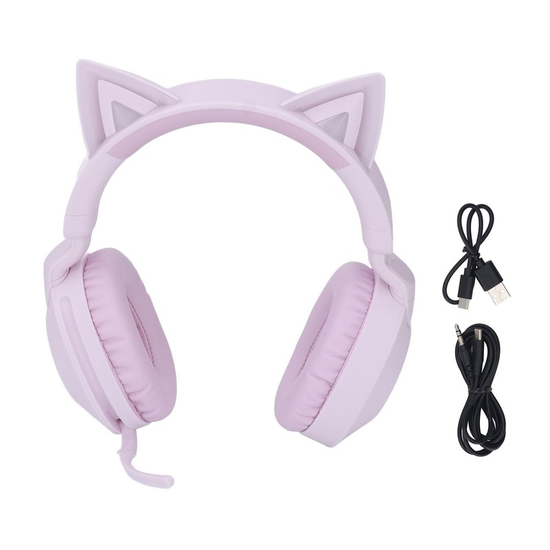 Cat Ear Wireless Headphone with Mic, Volume Control Cat Ear