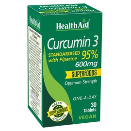 HealthAid Curcumin 3 Vegan Tablets - Pack of 30