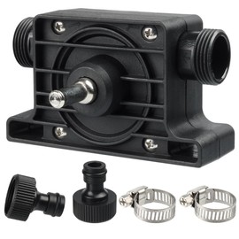 Eyech Portable Hand Electric Drill Pump,Self Priming Water Transfer Small Household Hand Drill Driven Pump for Water Gasoline Oil Diesels Fluid