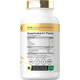 Doctor's Way Fish Oil 3000mg | 150 Softgels | Omega 3 Supplement | EPA and DHA Pills | Non-GMO, Gluten Free