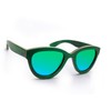 Damen hölzerne Sonnenbrille Handmade Holz Retro Vintage Mirrored Polarisiert Objektive