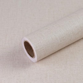 Khaki Grasscloth Peel and Stick Wallpaper 15.7"x118" Modern Textured Contact Paper Faux Linen Removable Self Adhesive Vinyl Wallpaper for Bedroom Kitchen Cabinets