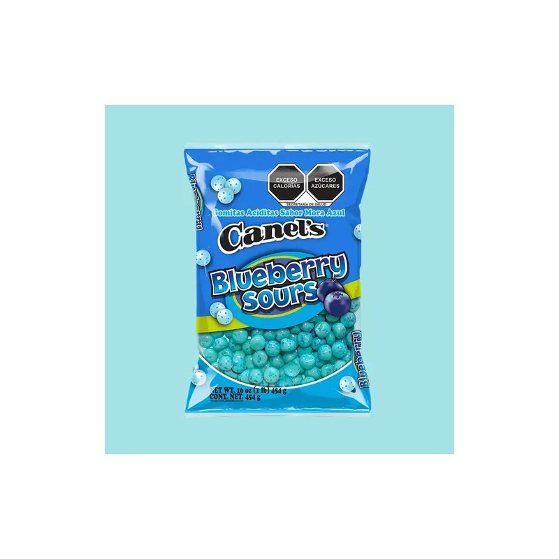 Gomitas Confitadas Sabor Mora Azul Jelly Beans Canels 454g