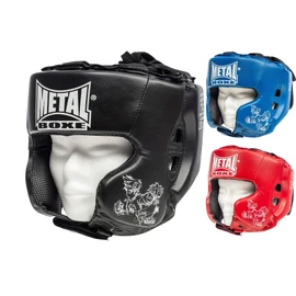 METAL BOXE MB117 Kopfschutz/Helm fürs Boxen/Kampfsport Kinder blau