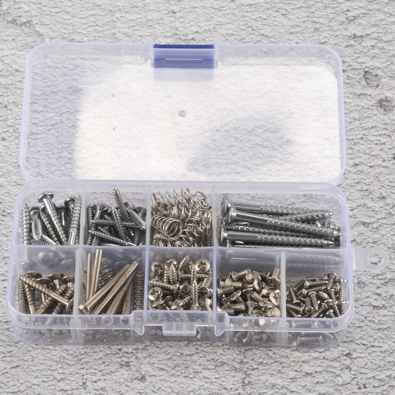 Dovhmoh 204 Pcs Guitar Screw Kit Set of 9 with