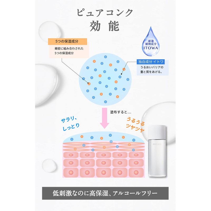 Sekkisei Clear Wellness (Hypoallergenic) Pure Conch Kit Lotion 6.8 fl