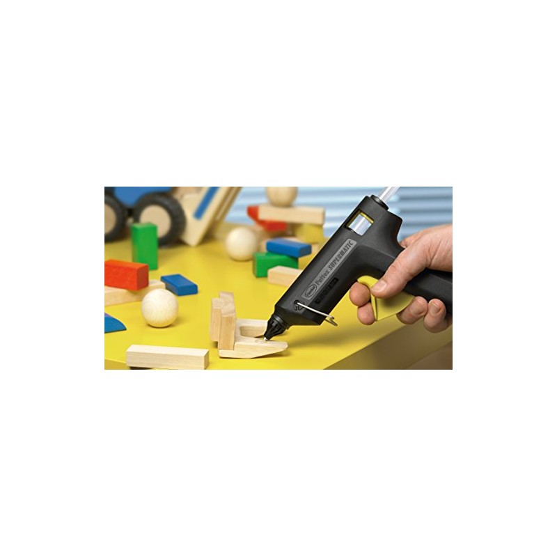 Pattex Pattex Hotmelt Supermatic Hei?klebepistole, Klebepistole mit elektronischer Temperatursteuerung, Set