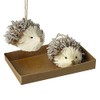 Heaven Sends Rustic Hedgehog Couple Christmas Tree Decorations Boxed