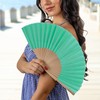 FISURA Gradient Wooden Fan Modern Colourful Handheld Fan with Handy