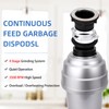 GarveeTech Garbage Disposal 1 Hp, Continuous Feed Noise Insulation Food