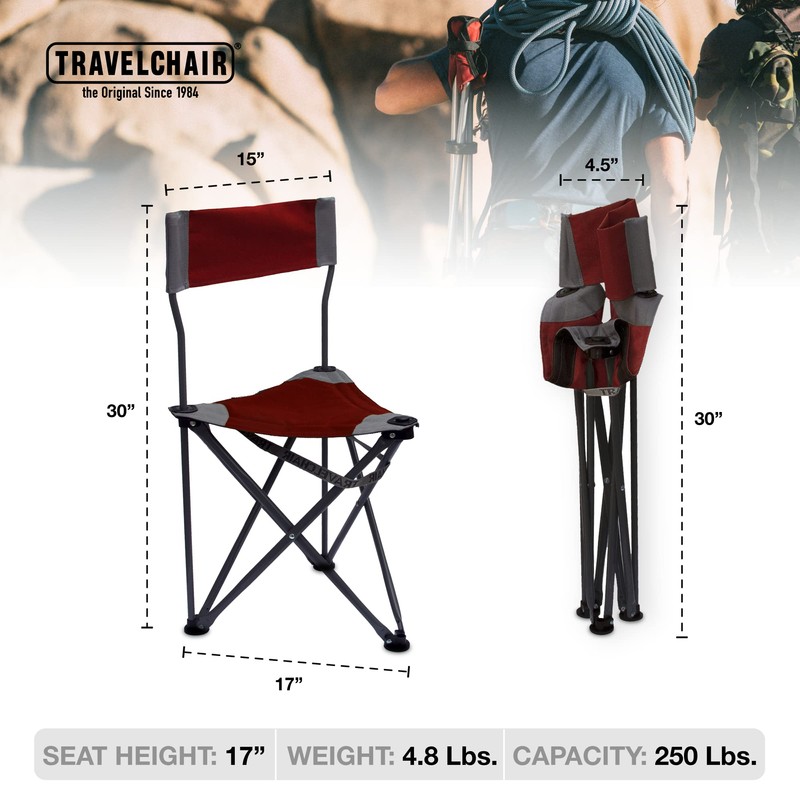 TravelChair Ultimate Slacker 2.0, Tripod, Red