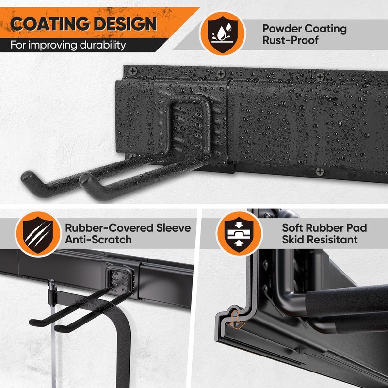 Nacial 13 Pack Garage Tool Organizer Wall Mount, 48" Adjustable