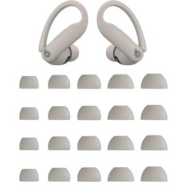 ALXCD Ear Tips Compatible with Powerbeats Pro 2 Headphone, XS/S/M/L/XL 5 Sizes 10 Pairs Soft Silicone Earbuds Tips, Fit for Powerbeats Pro2 PB Pro 2 10 Pairs Quick Sand