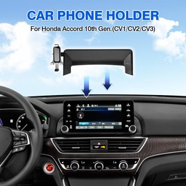 Autorder Car Phone Holder for Honda Accord 2018-2022 Accessories Air Vent Screen Fixed Clip 360° Rotation Cell Phone Mount Hands-Free Anti-Vibration(Two Installation Methods)