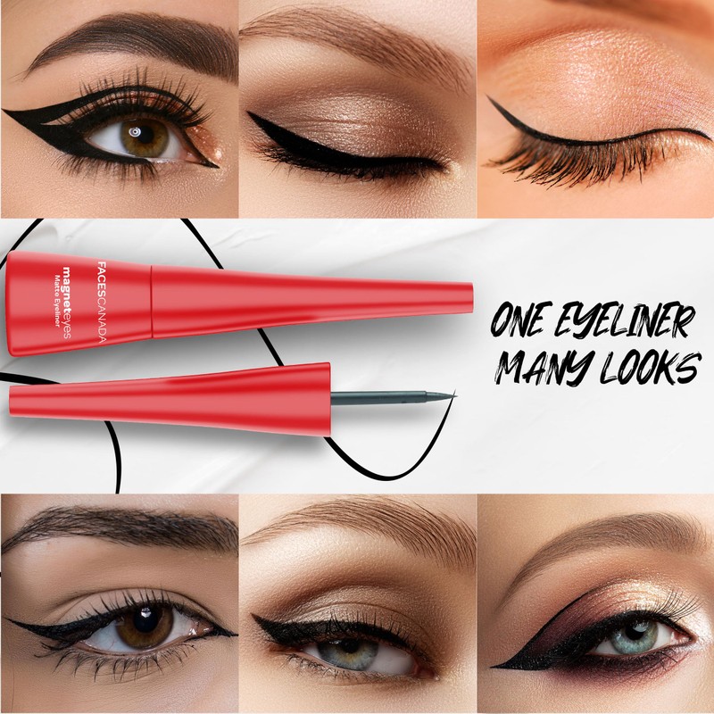 FACESCANADA Faces Canada Magneteyes Matte Eyeliner, Black, 8 ml