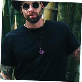 Ipetboom Delicate Portable Crystal Pendant Necklace for Men Lanyard Stone Jewelry present for Festivals and Special Occasions Skin Friendly and Unique Design