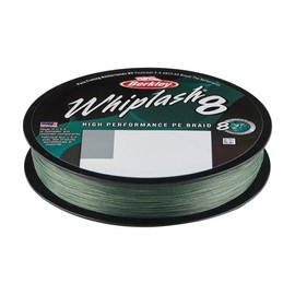 Berkley Whiplash8, Fishing Line, Superline, , Predator Fishing, Pike, Perch, Zander, Trout, Unisex, Moss Green, 0.06mm | 10.7kg | 23lb | 165yd