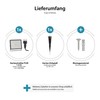 ledscom.de FLIN LED Garden Spotlight with Ground Spike and Plug