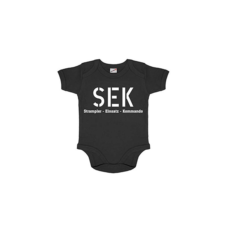 Copytec #30651 Baby Romper SEK Command Police Humour Fun Clothing