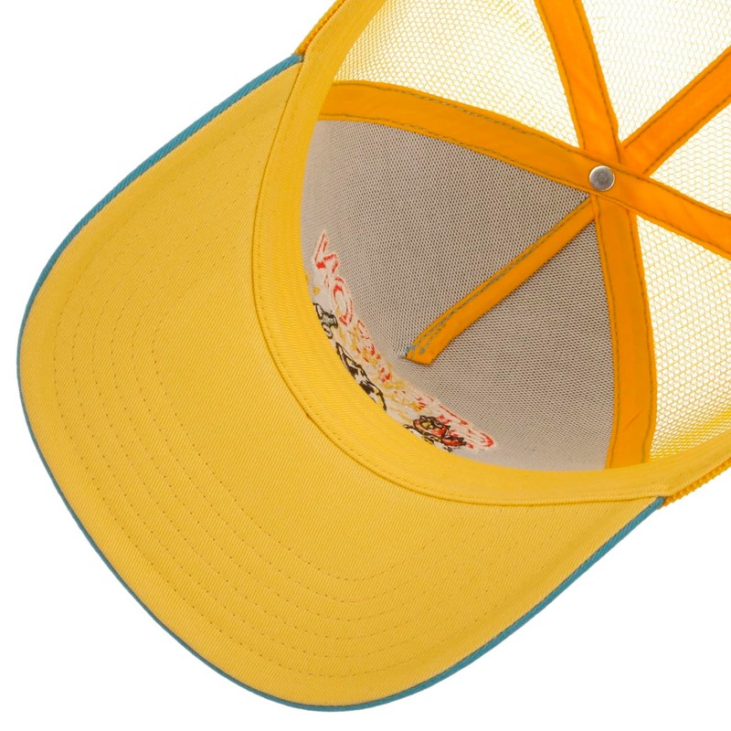 Stetson Walking Sun Trucker Cap Snapback Men's Summer, Grey-yellow, Unit