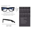 GLINDAR Cat Eye Blue Light Locking Glasses Vintage Narrow Square