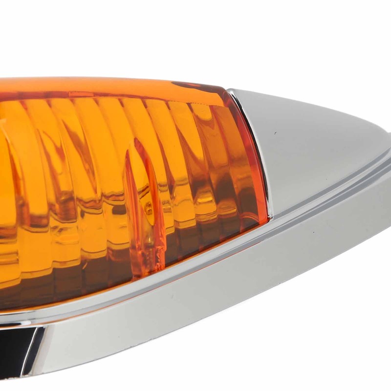 12V 24V 5 Pcs Amber Cab Roof Marker Lights Waterproof
