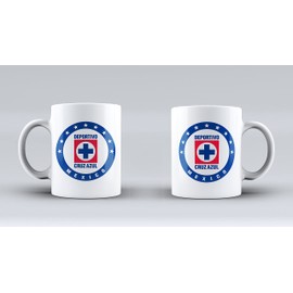 Taza sublimada personalizada Cruz Azul equipo futbol coleccionable 11 onzas