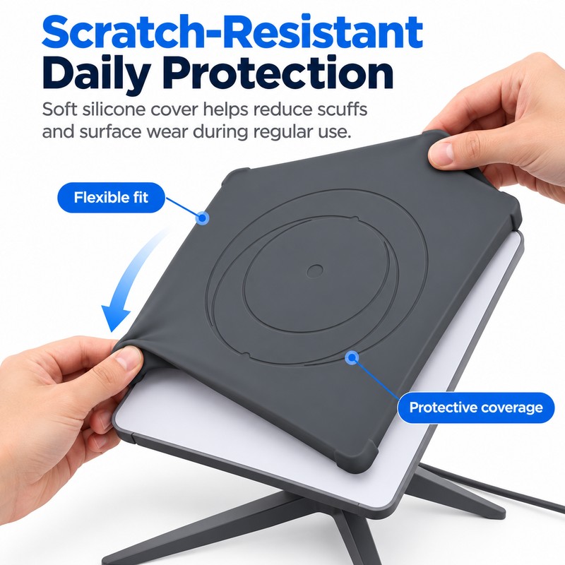 Silicone Protective Cover for Starlink Mini – Gray Waterproof Anti-Scratch