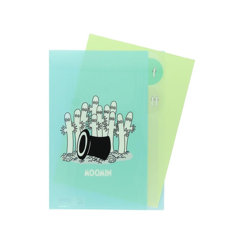 Sunstar Stationery S2174154 Moomin Clear File, 5 Pockets, Summer, 2025