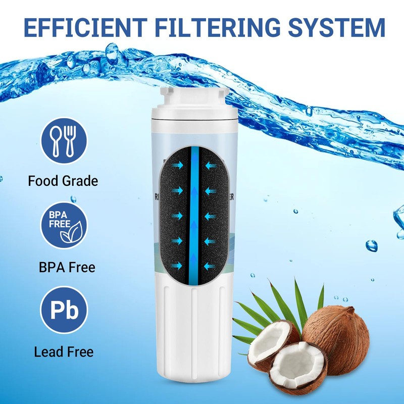 Water Filter for Whirlpool WRX735SDHZ00/01/02/03, WRF555SDFZ00/01/02/03/04/05/07/08/09, WRF535SWHZ00/01/02/03/04, WRX735SDBM00/02/03/04, WRF535SWHV00/01/02, WRF555SDHV00/01/02