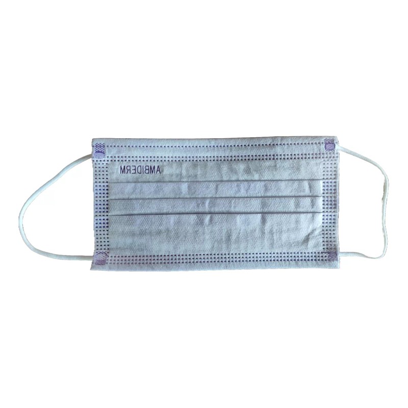 Ambiderm Cubre Bocas Morado Ambiderm Termosellado Plisado 150 Pz