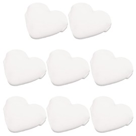 OHPHCALL 8pcs Heart Shaped Makeup Powder Puff Soft and Skin-friendly Beauty Tool for Loose Powder Foundation Blush and Highlighter for Women and Girls