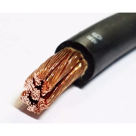 Yes 20 FT 6 gauge AWG EXCELENE 105c WELDING CABLE BLACK MADE IN USA COPPER
