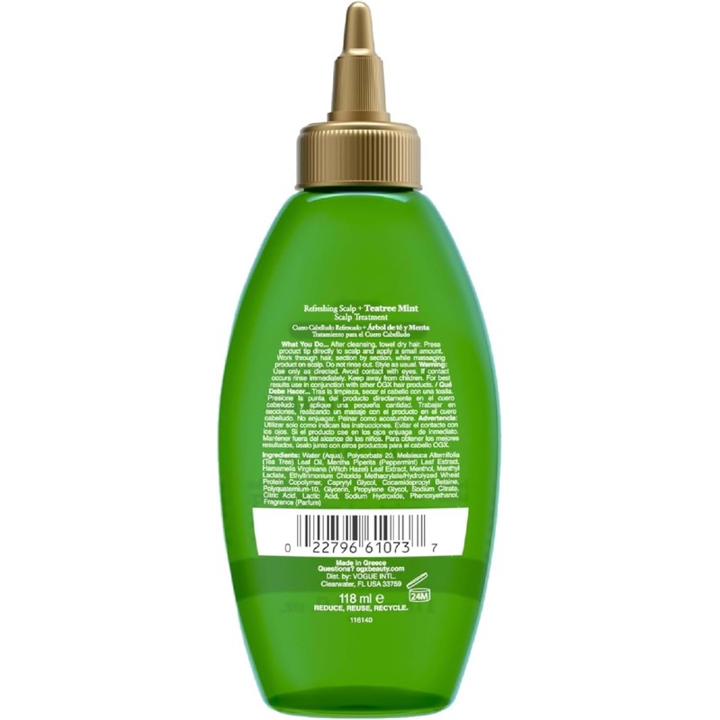OGX, Tratamiento Extra Fuerte de Tea Tree y Menta, 4