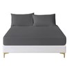 Deep Fitted Sheet King Size Cotton, Charcoal - 300 Thread