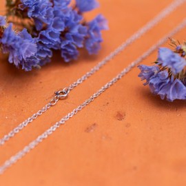 Carissima Gold Ladies 0.7mm Prince of Wales Necklace 9ct (375), Gold, Diamond