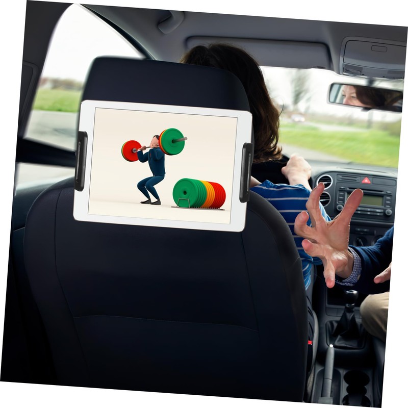 TEHAUX Car Backseat Tablet Holder Adjustable Phone Mount for Headrest