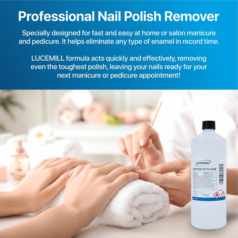 Lucemill Lucemill Pure Acetone Nail Polish Remover | 1 litre