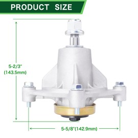 TENGMUJX 604214 Spindle Assembly with 603988 Spindle Pulley Compatible with Hustler Raptor 52" Spindle, 52" Hustler Raptor Spindle, Hustler Raptor 52" Lawn Decks