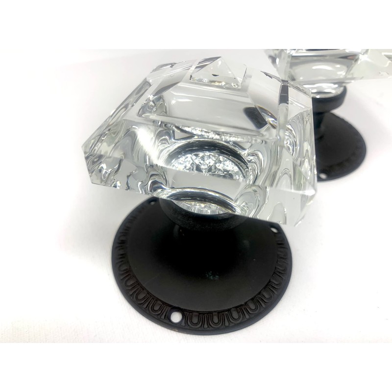 Exceptional Princess-Diamond Cut Crystal French Door Knobs-When only the Very