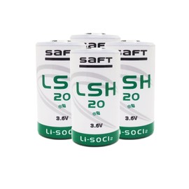 STEPMAX (4 Pack SAFT LSH20 D 3.6V 13000mAh Primary Lithium Battery for Alarm Systems GPS Systems