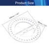Hegebeck 360 Degree Clear Protractor 20cm/8 Inch Diameter Plastic Math