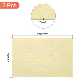 QUARKZMAN Pack of 2 Stained Glass Sheet Mosaic Tile 7.9 Inches x 5.9 Inches Khaki Stained Glass Sheets for Crafts DIY Art Project