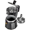 Monix Vitro Noir Espressokocher aus Aluminium 3 tassen