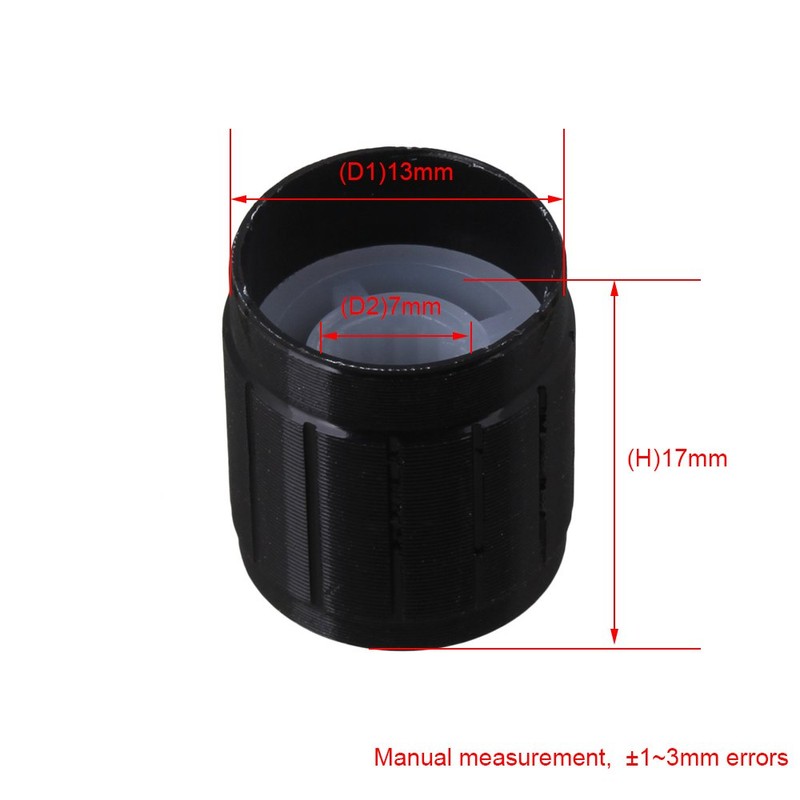 Yibuy 10pcs Aluminum Volume Control Dome Knob Swivel Knob for